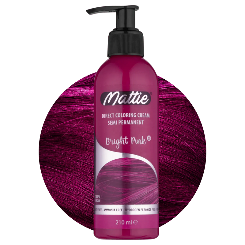 Mattie Bright Pink - Direct Vegan Coloring Cream Semi-Permanent 210ml