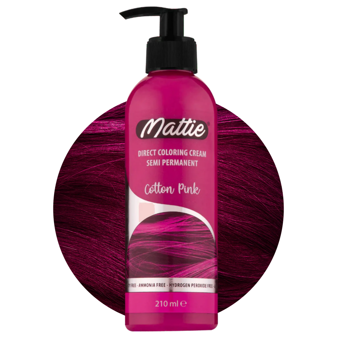 Mattie Cotton Pink - Vegan Semi-Permanent Direct Dye Hair Color Cream 210 ml