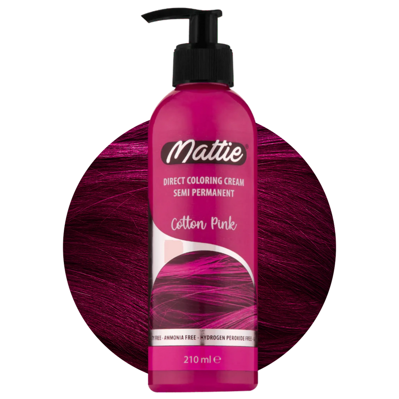 Mattie Cotton Pink - Direct Vegan Coloring Cream Semi-Permanent 210ml