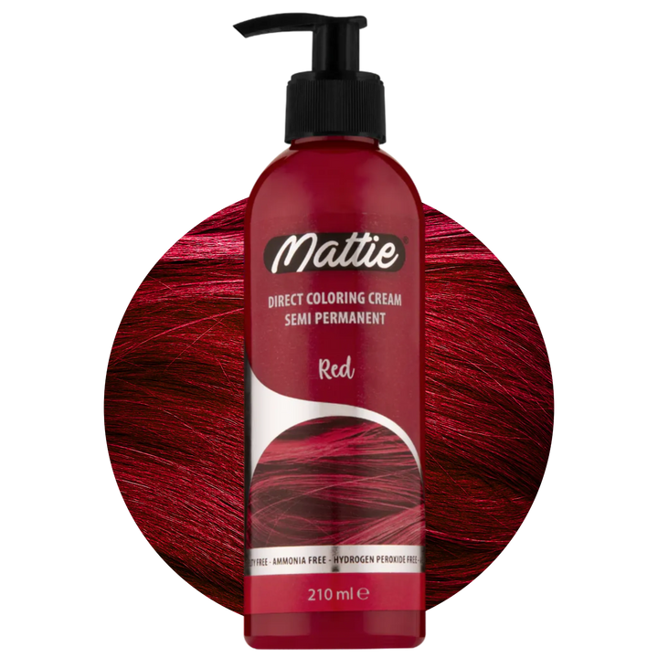 Mattie Red - Vegan Semi-Permanent Direct Dye Hair Color Cream 210 ml
