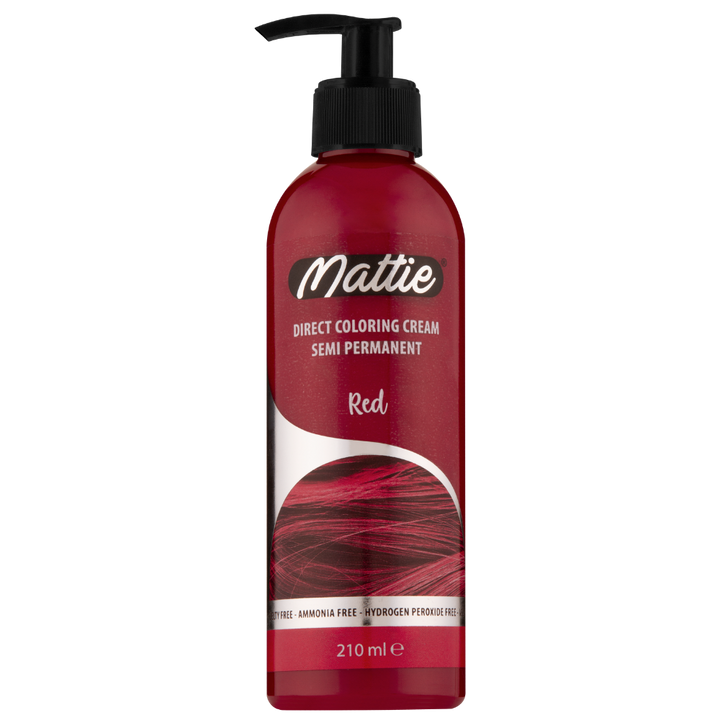 Mattie Red - Vegan Semi-Permanent Direct Dye Hair Color Cream 210 ml