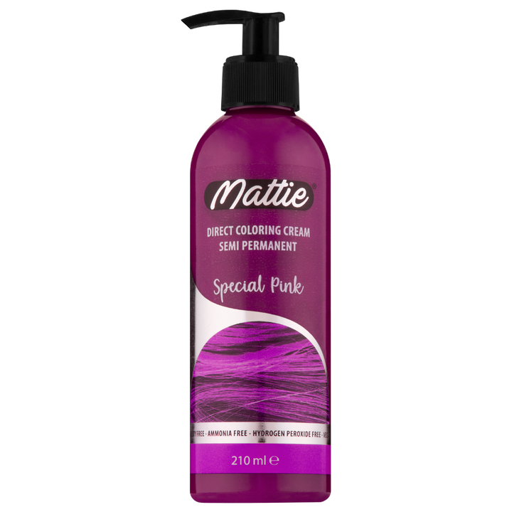 Mattie Special Pink - Vegan Semi-Permanent Direct Dye Hair Color Cream 210 ml